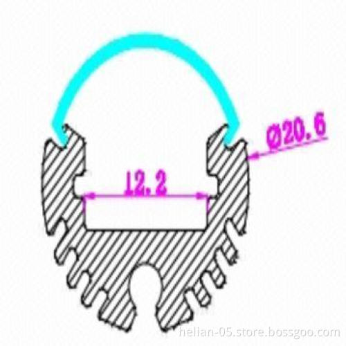 Round shape aluminum LED profile for LED strips light